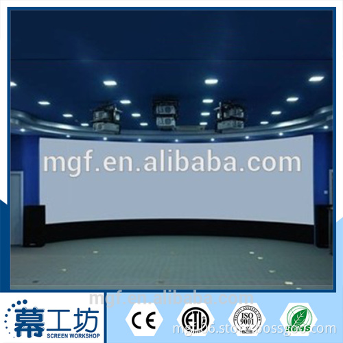 Diamond Curved Projection Movie Screen/Black Velvet Borders Fixed Curved Frame Projector Screen